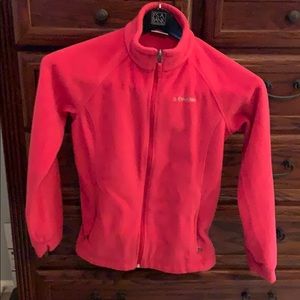Columbia L 12/14 zip up jacket
